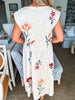 Picking Flowers Embroidered Skirt Set