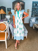 Coastal Brunch Floral Midi Dress