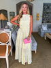 Wrapped in Romance Eyelet Skirt Set-Yellow