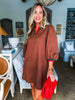In the Details Dress-Brown