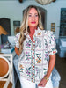 Delicate Dreams Floral Top-Ecru