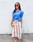 Weekend Time Knit Top-Blue
