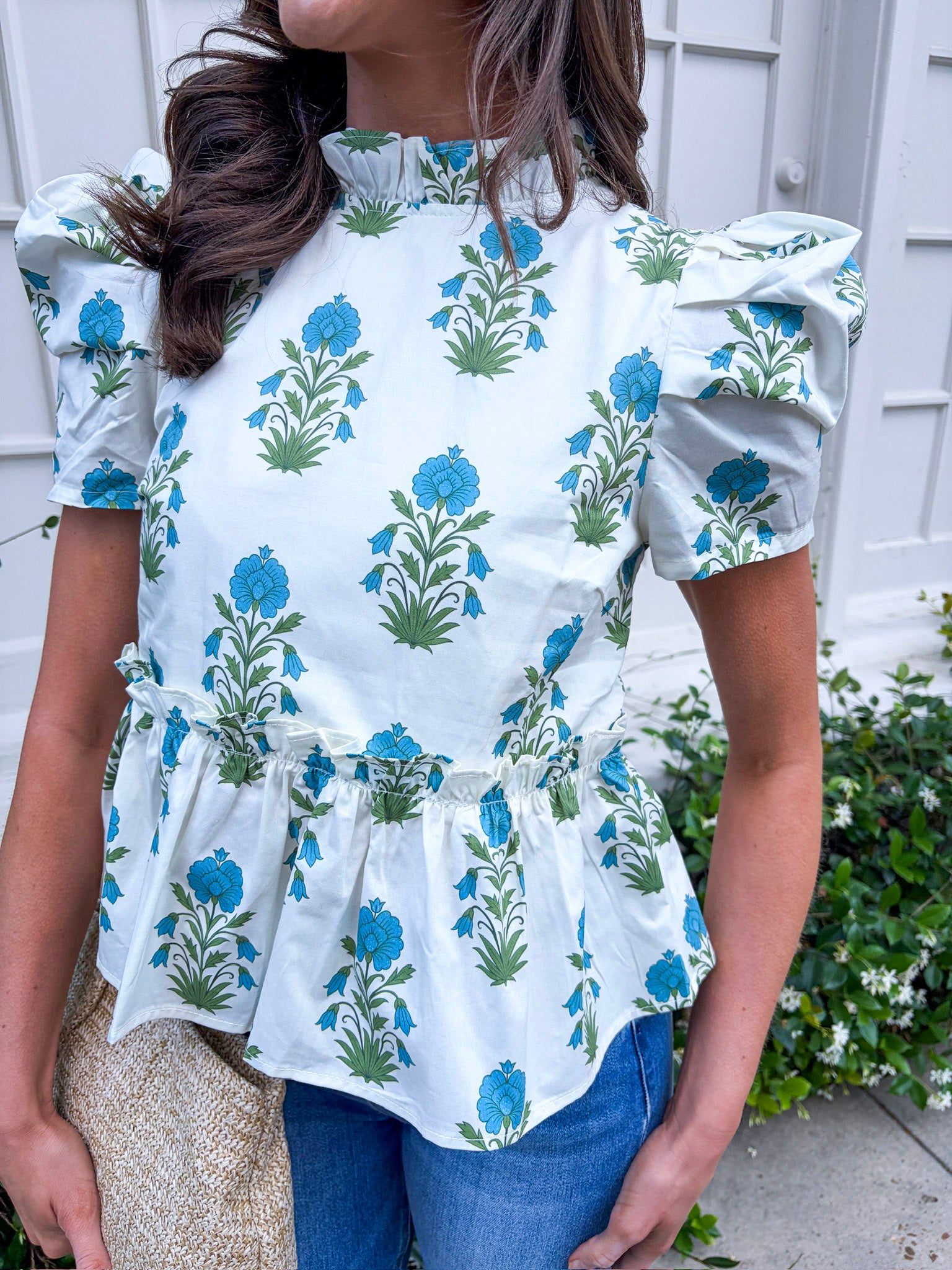 Sunday in Bloom Peplum Top