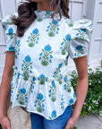 Sunday in Bloom Peplum Top