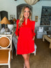 For the Frill Dress- Red