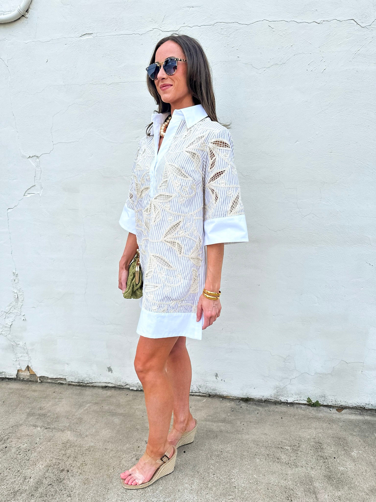 Floral Horizon Shirt Dress