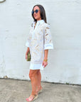 Floral Horizon Shirt Dress