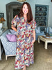 Courtyard Brunch Floral Midi Dress