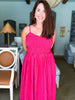 Summer Sundays Gingham Dress-Cherry
