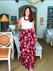 Dreaming Of Dahlias Maxi Skirt