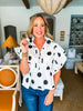 Spot On Polka Dot Top- Ivory Black