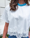 Coconut Kiss Lace Top