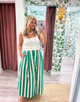 Summer Adventure Maxi Skirt-Green