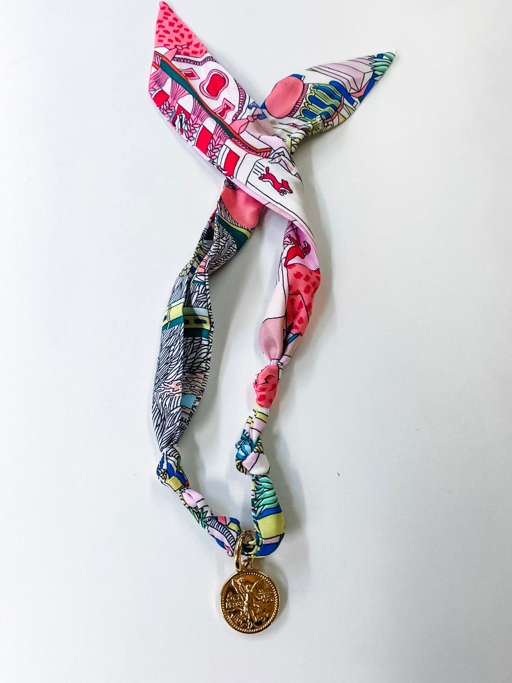 Gilded Coin Scarf Necklace