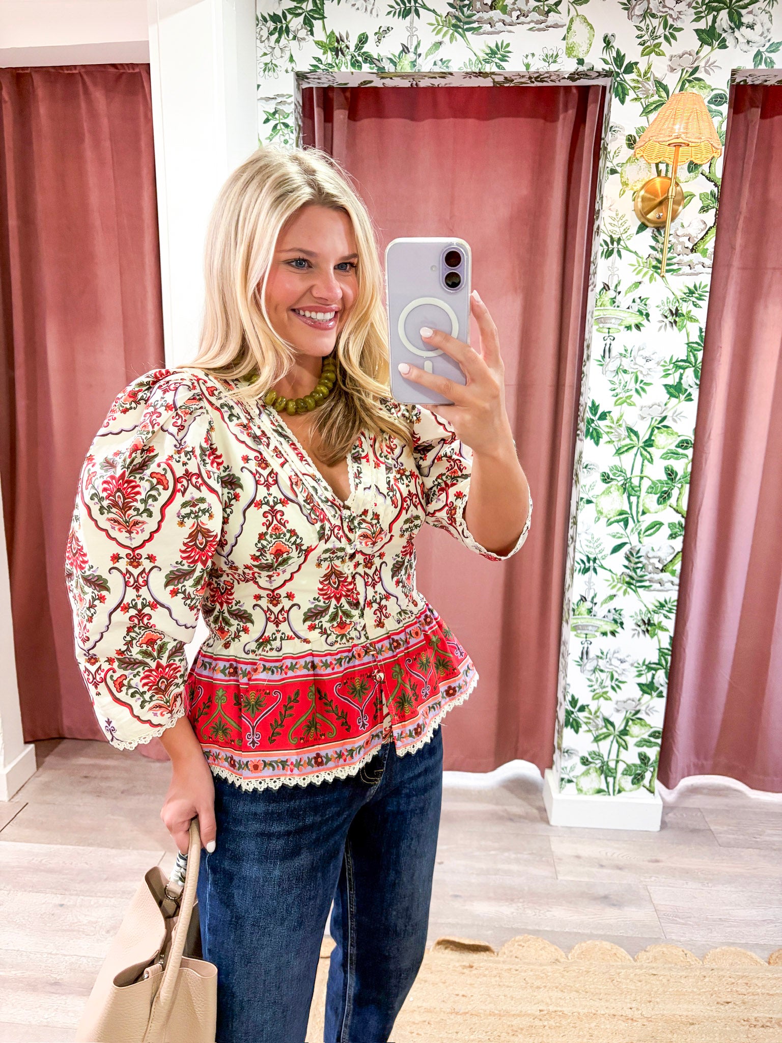 Rosita Floral Peplum Top