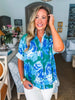Flower Pop Oversized Top