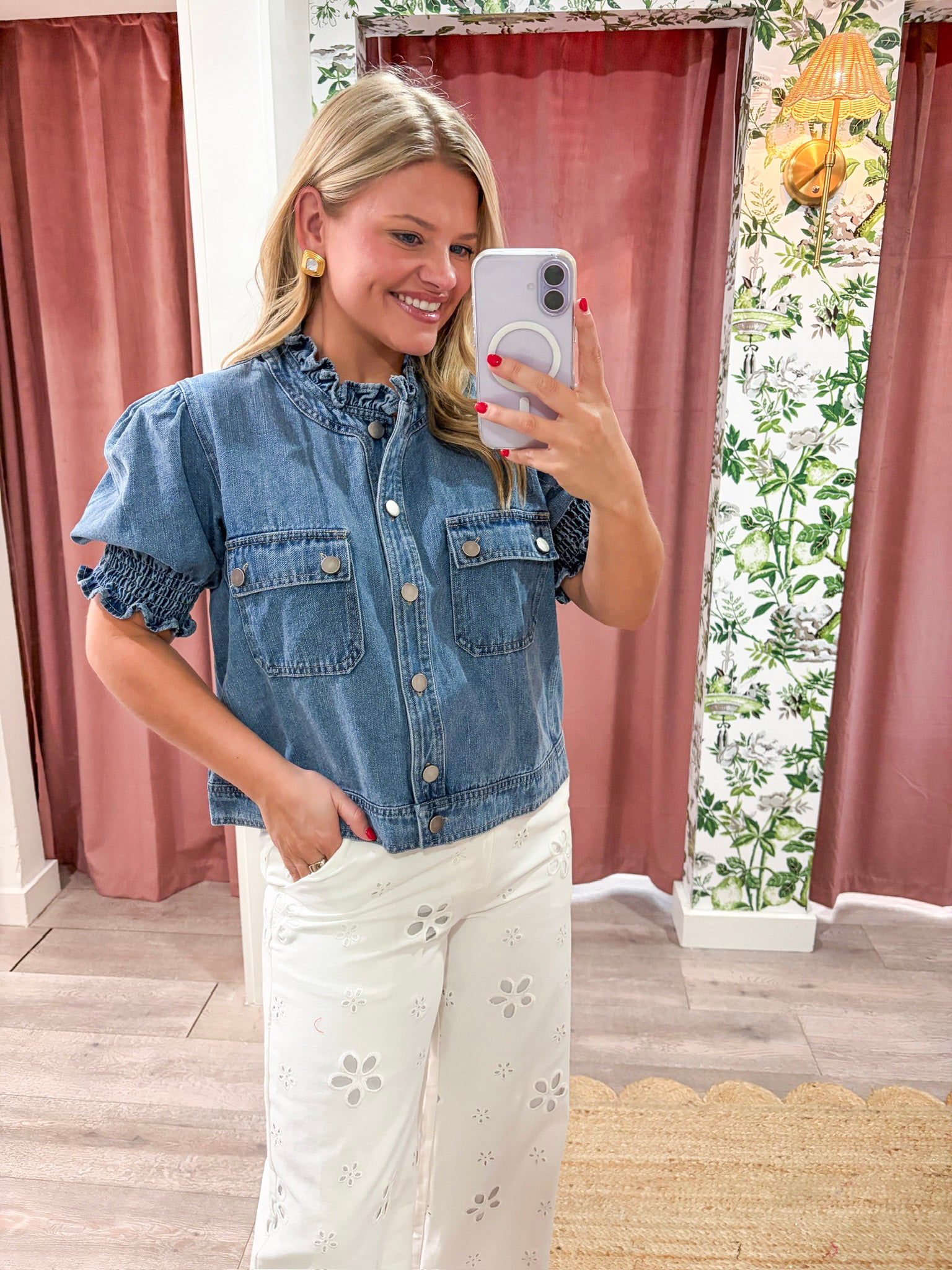 Darling Denim Puff Sleeve Jacket