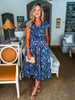 Meadow Song Floral Midi Dress