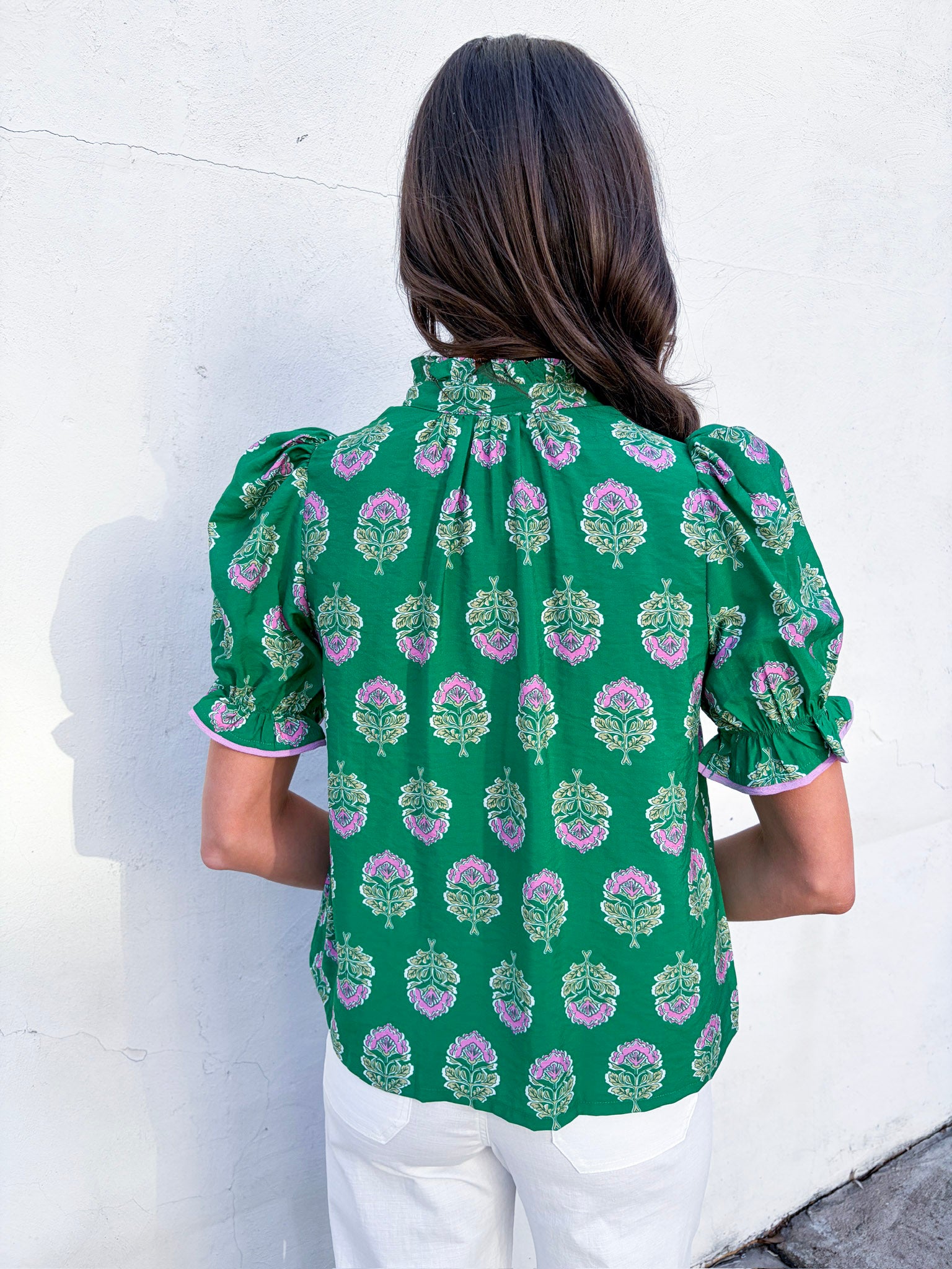Floral Fancy Ruffle Top