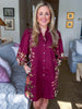Crimson Petal Mini Dress