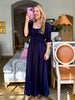 Pinot Sipping Maxi Dress-Navy