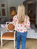 Rustic Romance Floral Top- Cream