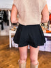 Fit and Flare Shorts- Black