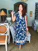 Teatime Time Floral Print Midi Dress