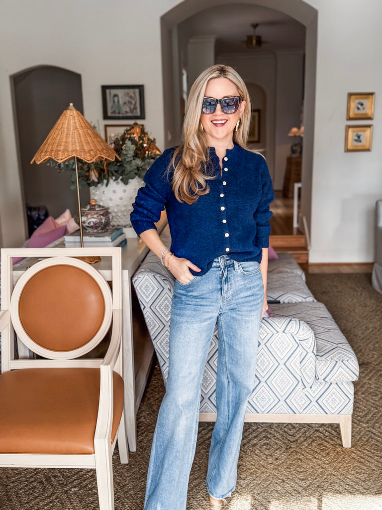 Cozy Nights Cardigan-Midnight Navy