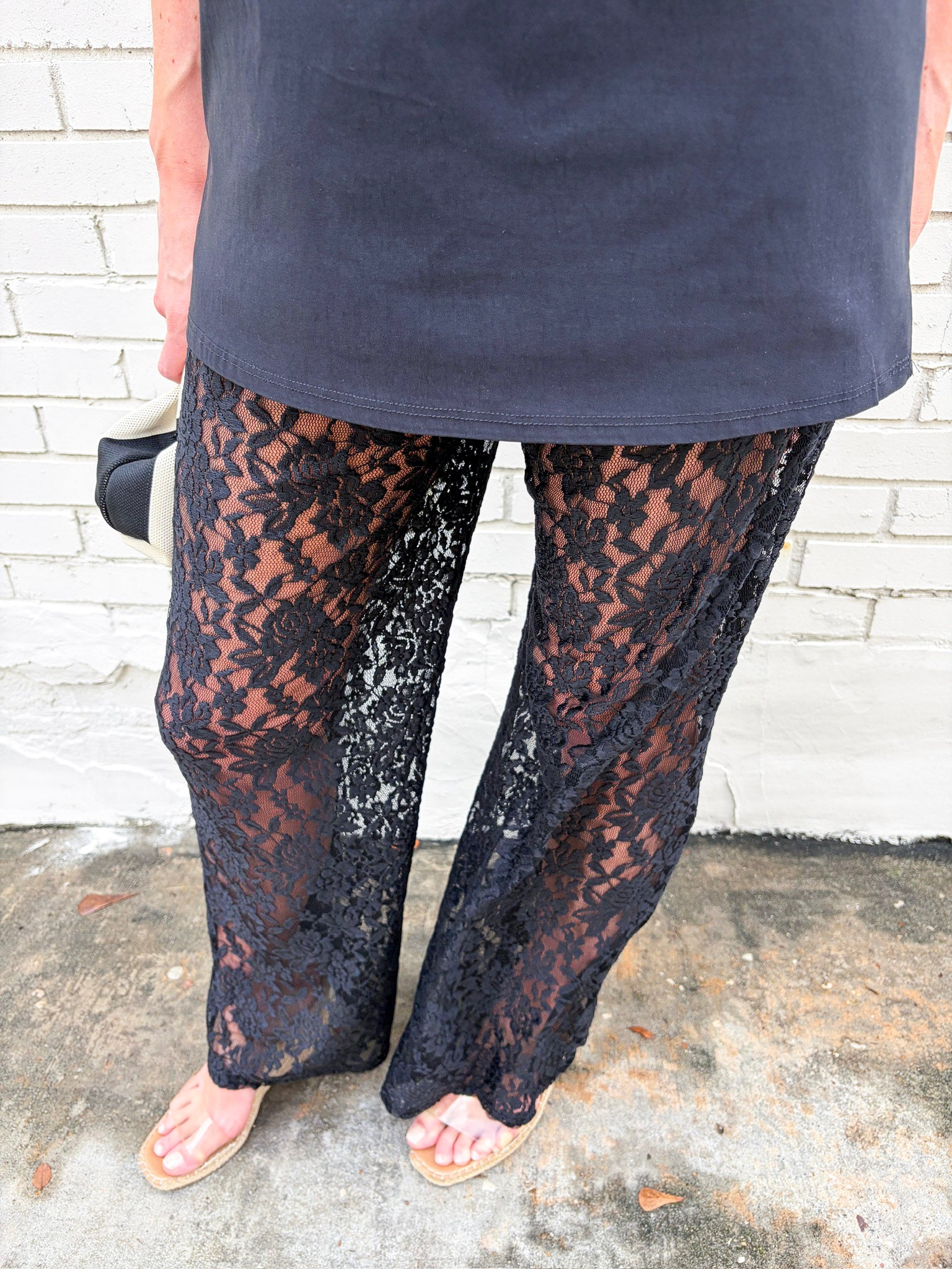 Island Chic Lace Pants Set