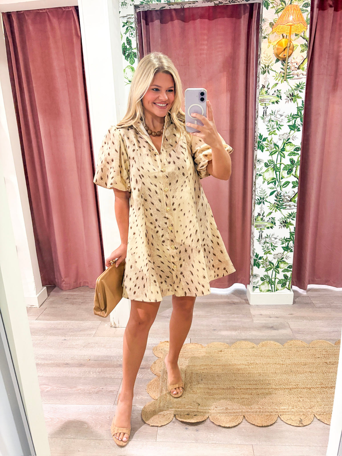 Evie Puff Sleeve Mini Dress