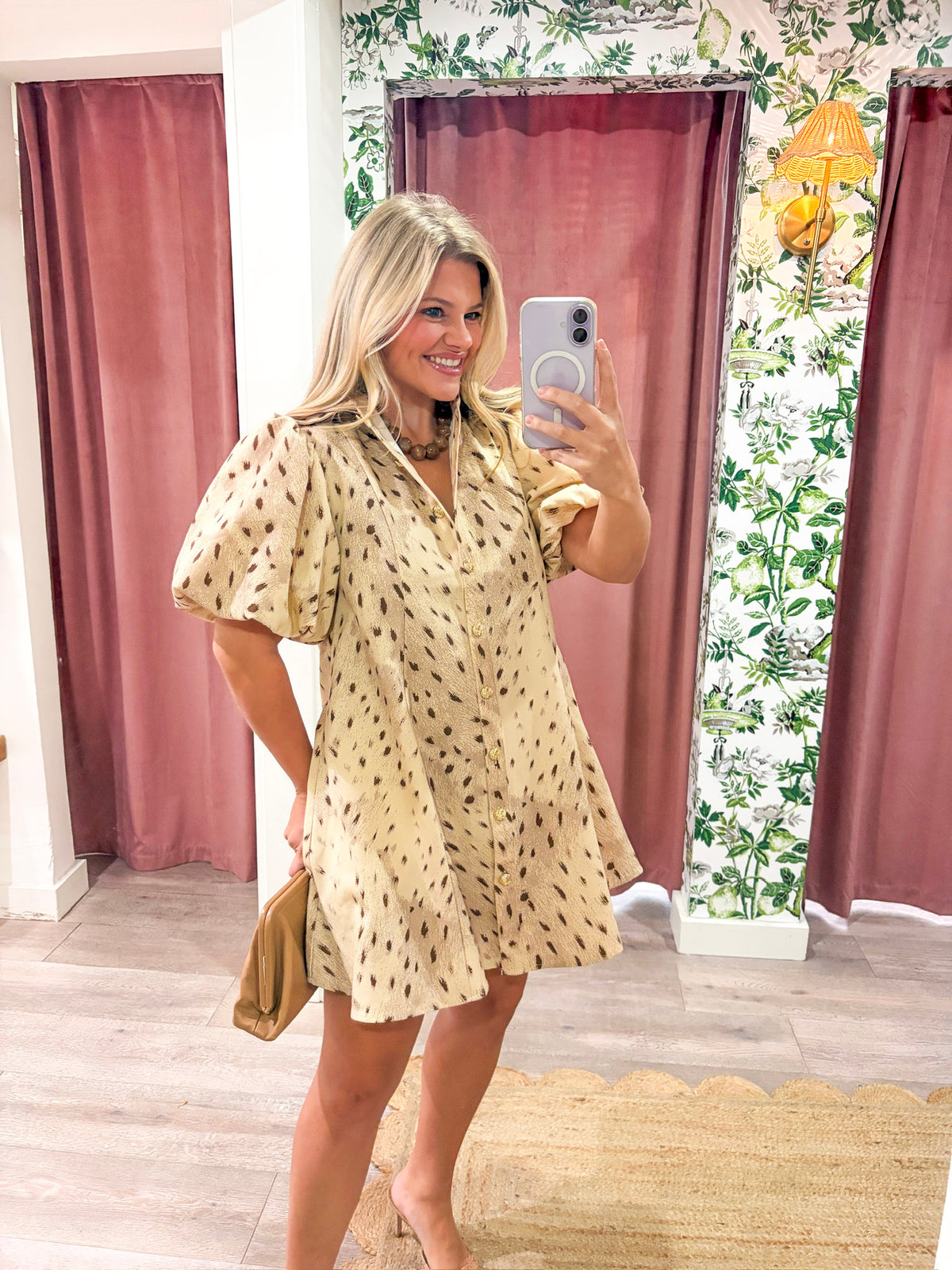 Evie Puff Sleeve Mini Dress
