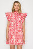 Pink Bandana Mini Dress