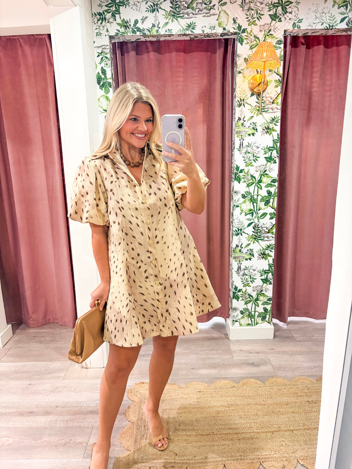 Evie Puff Sleeve Mini Dress