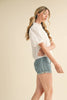 Urban Wonders Striped Top-White