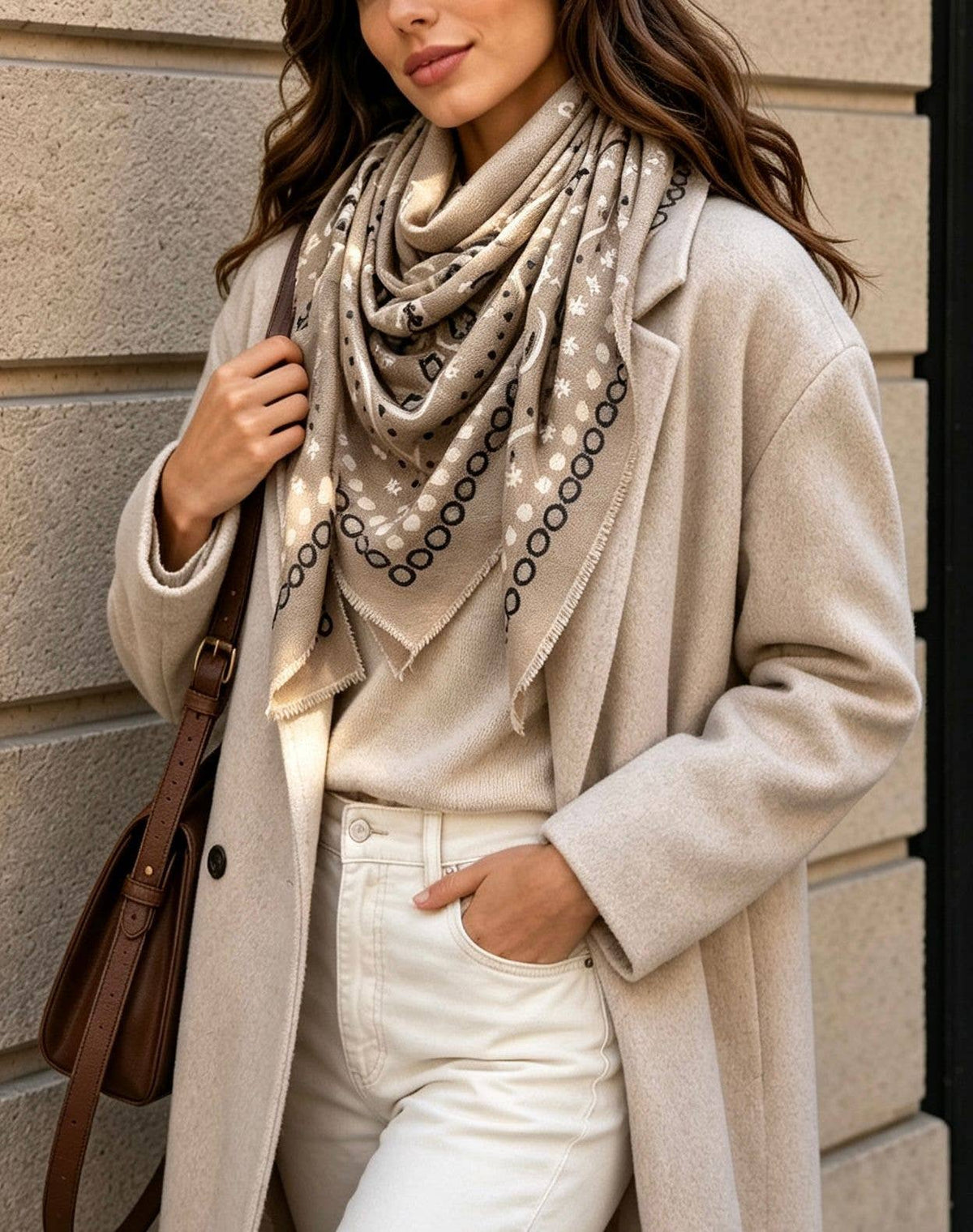 PREORDER: Darling Bandana Scarf-Taupe