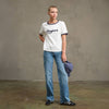 Bonjour Embroidered Ringer Tee
