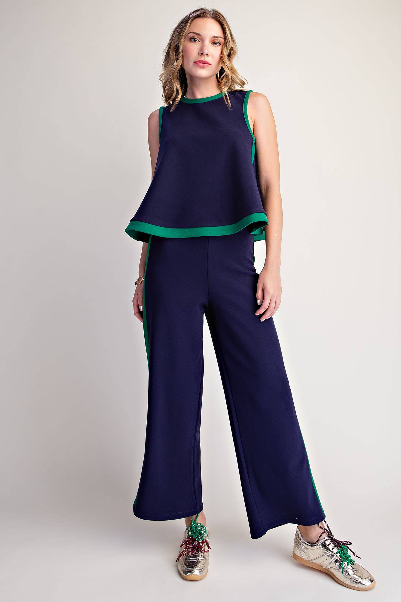Soft Motion Pull On Pants-Navy