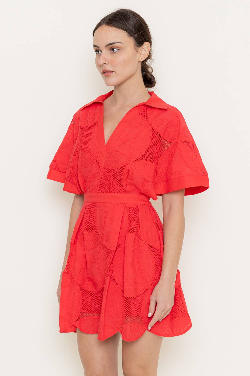 Bloom Lace Mini Dress