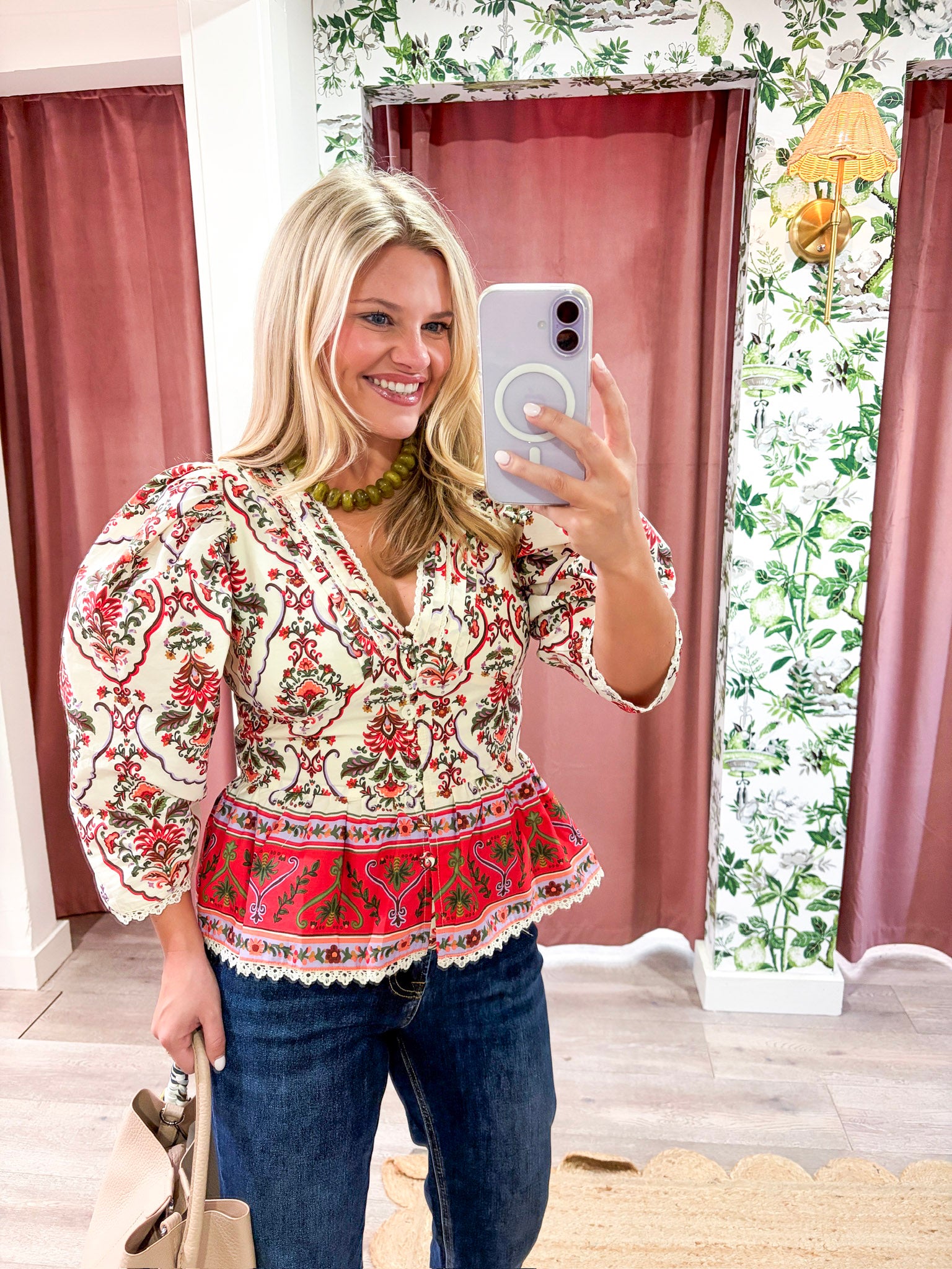 Rosita Floral Peplum Top