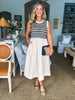 Stay Sweet Midi Dress-Ecru