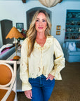Eastcoast Living Embroidered Top-Butter Yellow