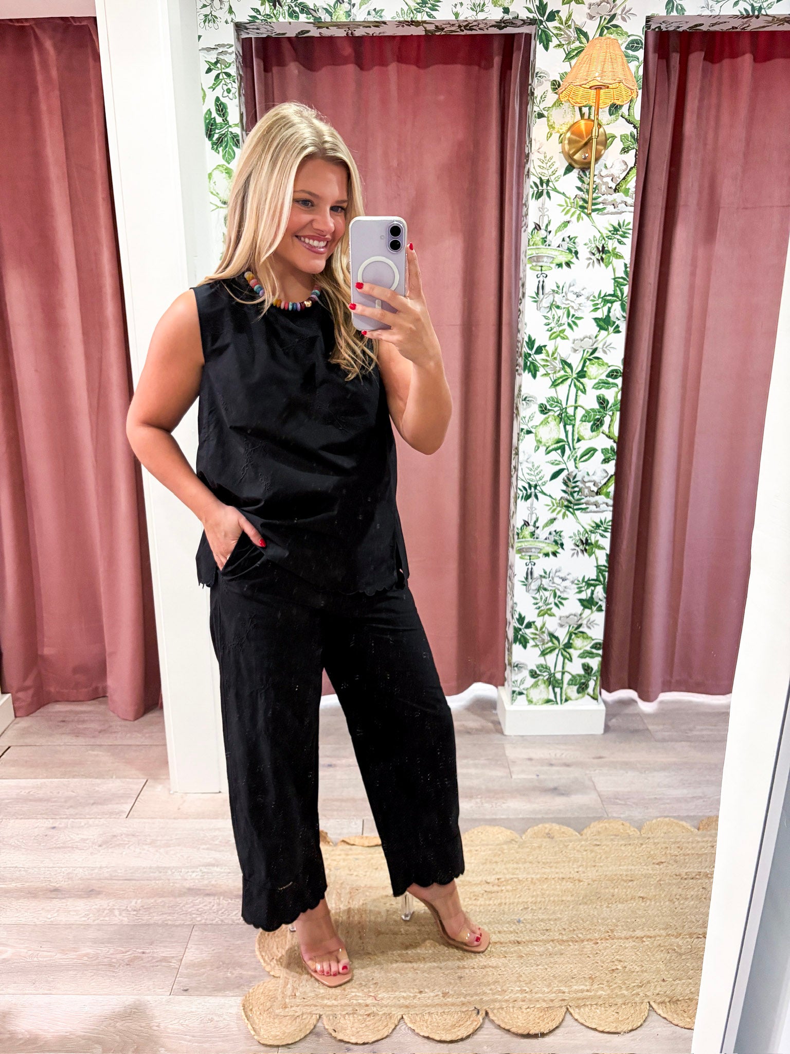 Daisy Stitch Embroidered Top