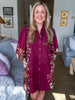 Crimson Petal Mini Dress