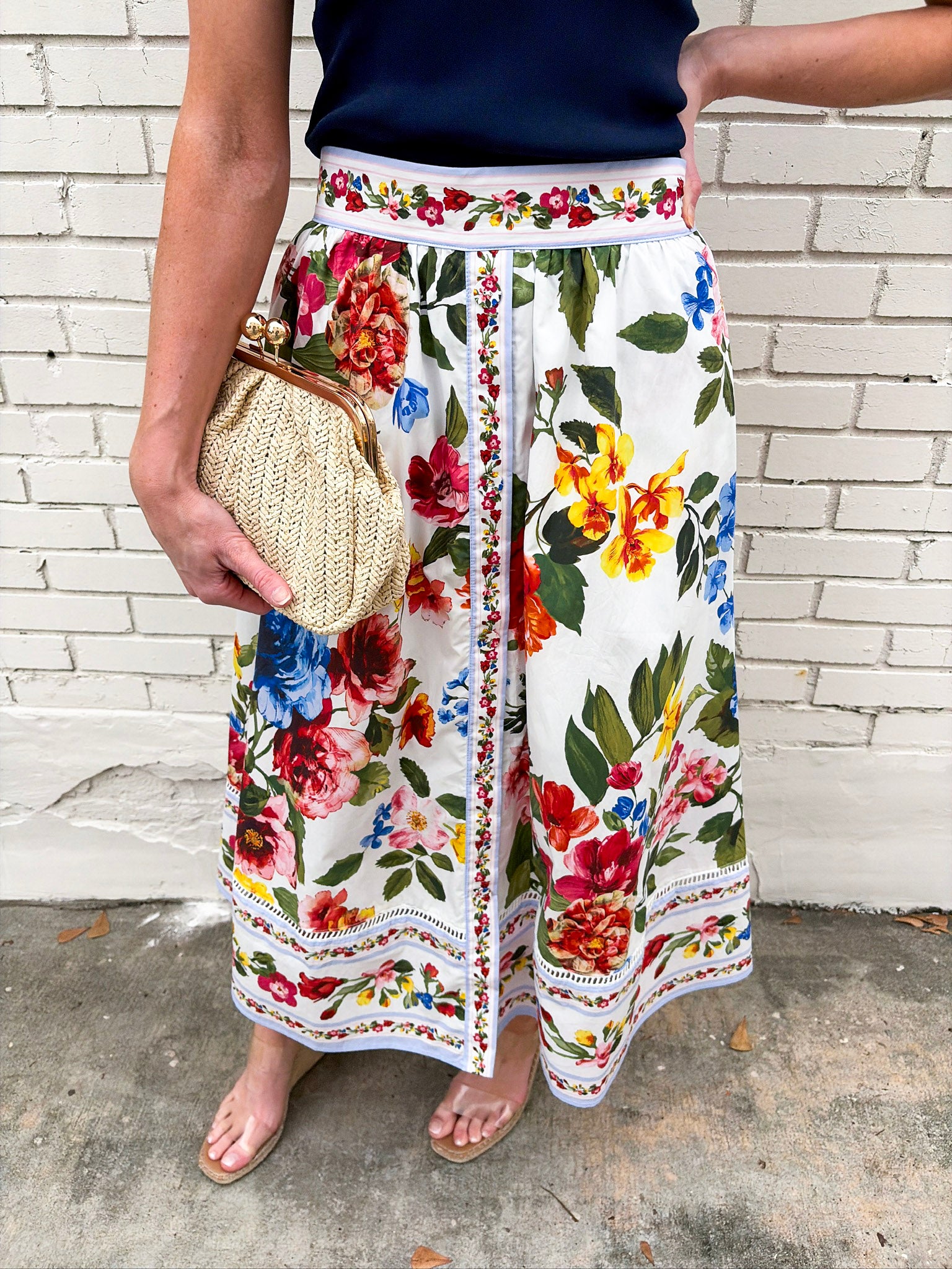 Floral Moment Midi Skirt