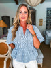 Work To Play Peplum Top