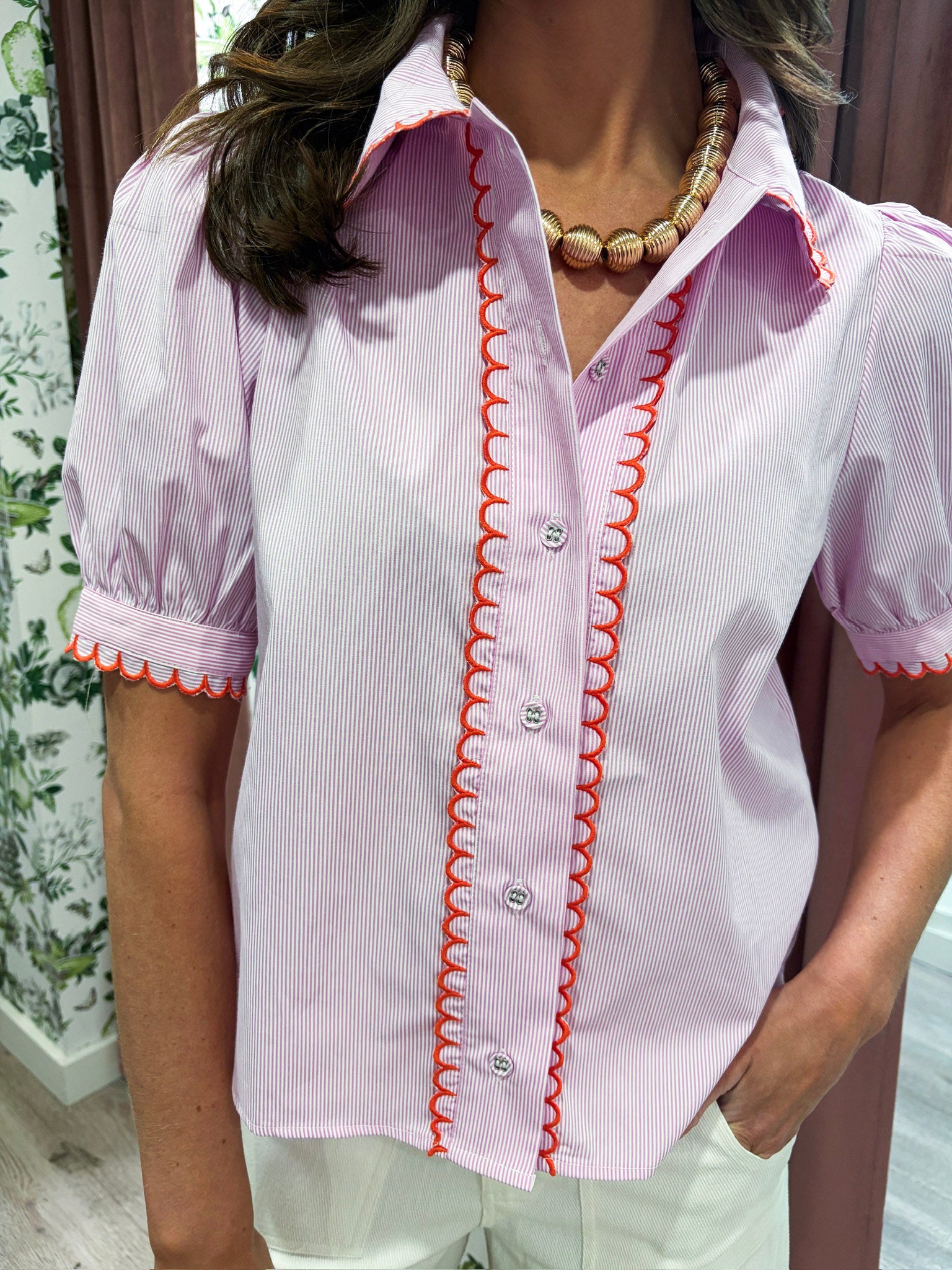 Savannah Scallop Top