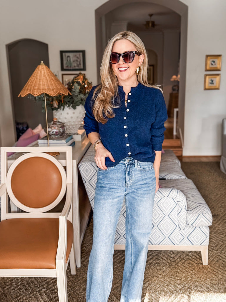 Cozy Nights Cardigan-Midnight Navy