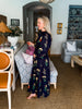 Fall on Fifth Floral Midi Dress