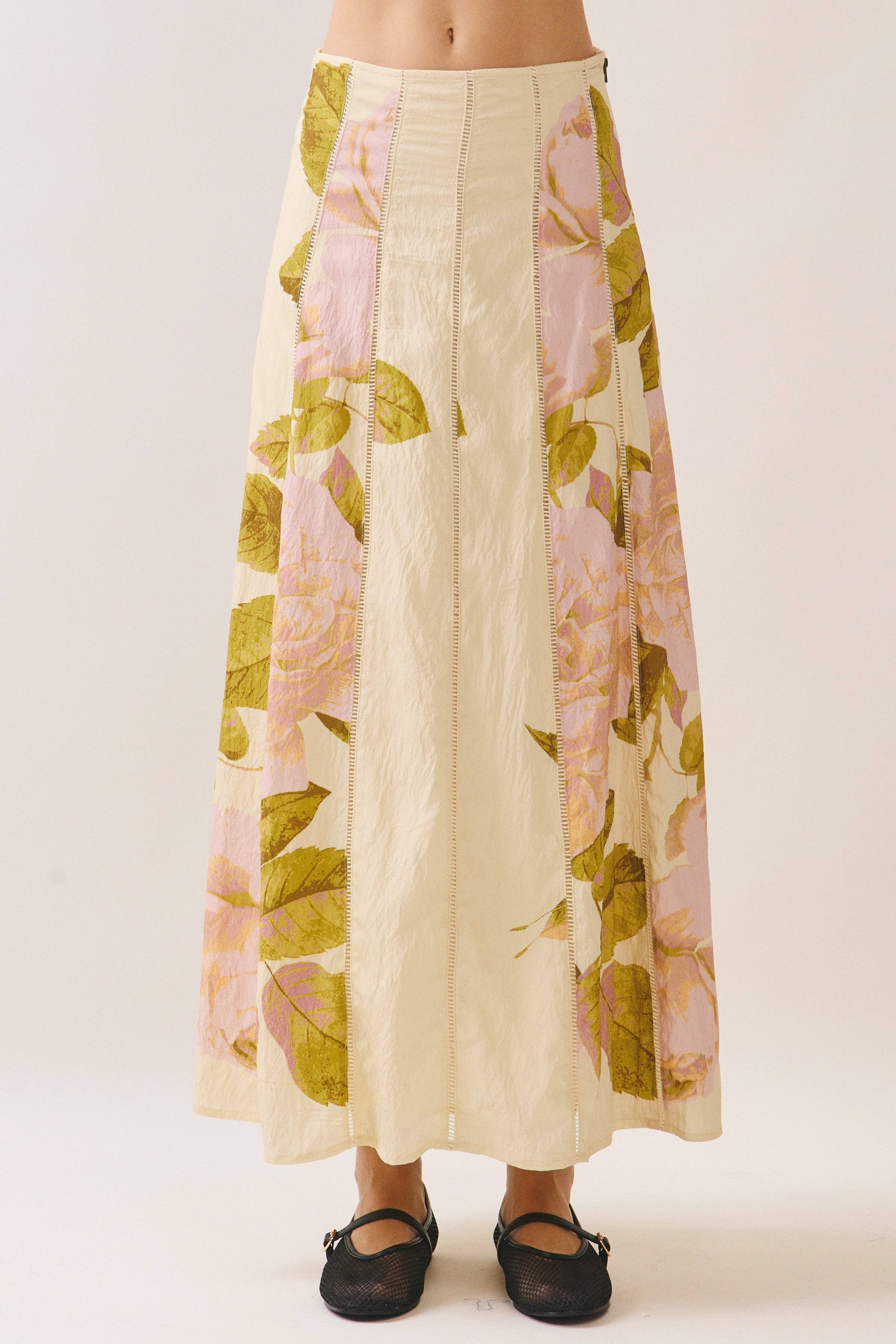Garden Glory Floral Maxi Skirt